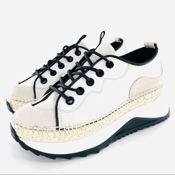 Free People Shoes - NEW Free People White Platform Espadrille Sneakers